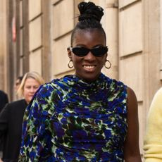 Nikki Ogunnaike wears a Dries Van Noten