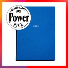 blue Smythson Soho Agenda with the seal Power Pick 2022